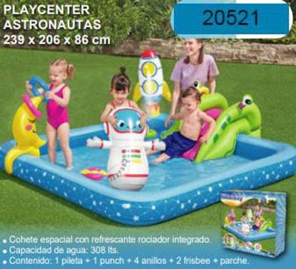 Imagen de PILETA PLAY CENTER ASTRONAUTAS 239X206X84CM 1.25